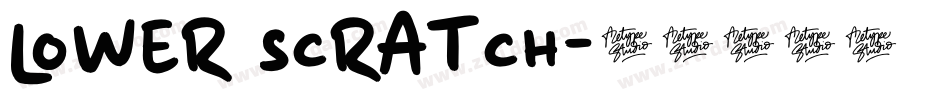 Lower Scratch字体转换
